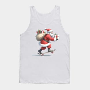 Santa Delivering Gifts Tank Top